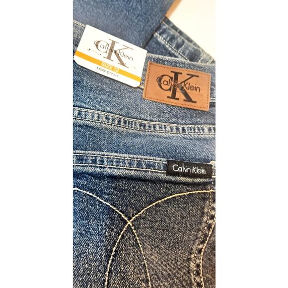 Calvin Klein Vintage Straight Leg Jeans, Size 12 New, w/tags - Picture 5 of 5